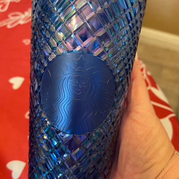 NEW Starbucks Holiday 2022 AZURE 24 oz Cold Cup Jeweled Venti Tumbler - Picture 2 of 4